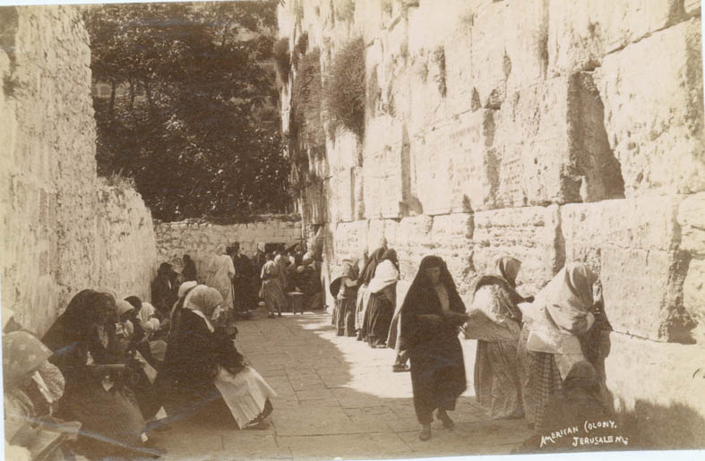 Photo Credit: TPEF: Jewish women praying at the Western Wall in Jerusalem, circa 1911 [License]
